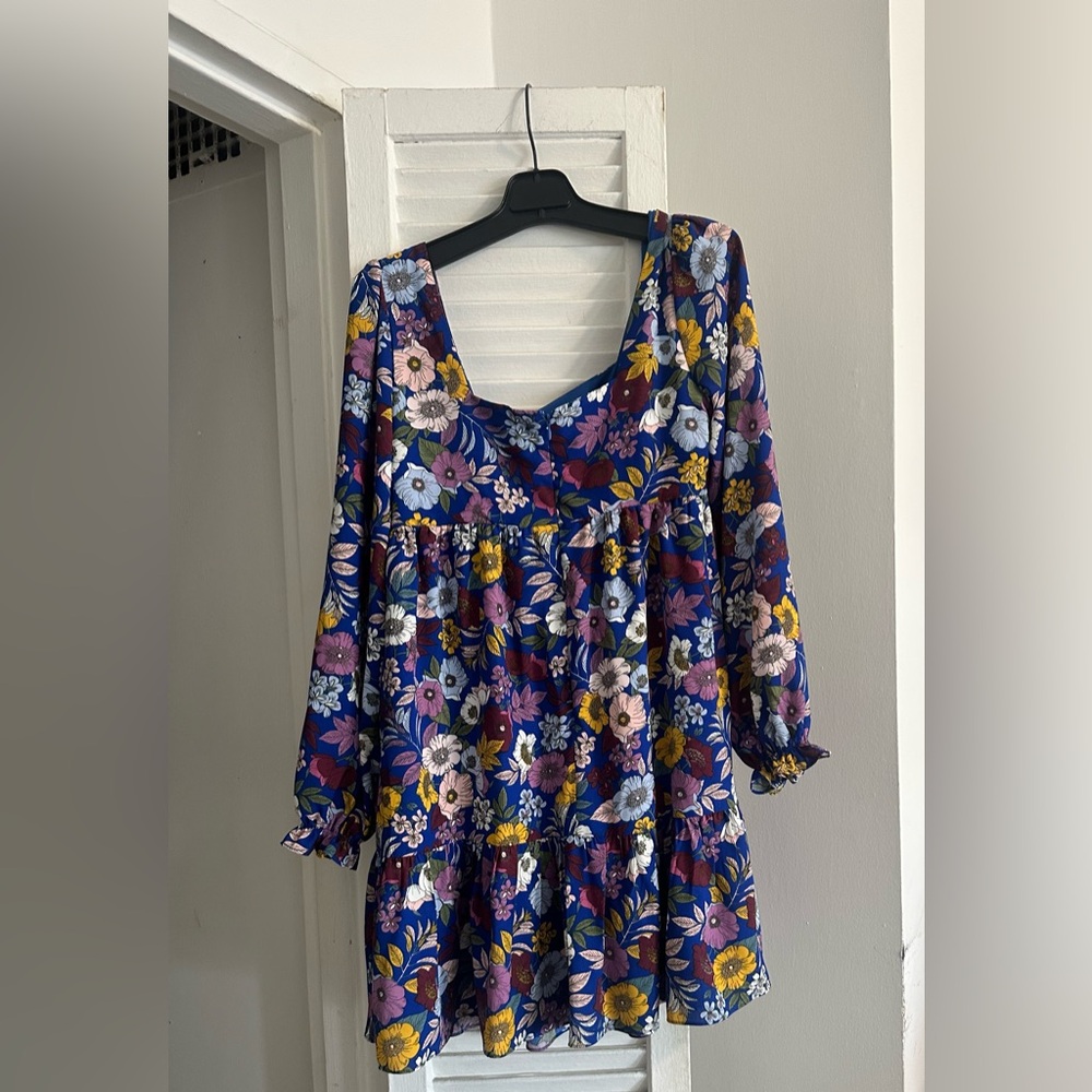 Blue comb dress. NWT